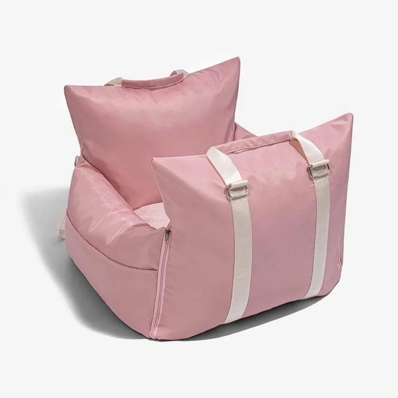 breathable pet travel tote bag with adjustable shoulder strap & pad