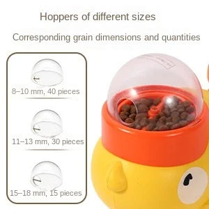 Cartoon Duck 2-in-1 Interactive Treat Dispenser Toy for Dogs & Cats