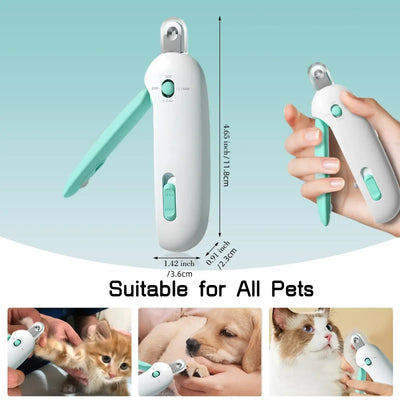Adjustable Pet Nail Trimmer - Professional Clippers for Dogs & Cats