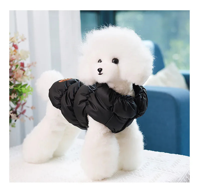 insulated winter pet jacket – thick warm coat for dogs & cats