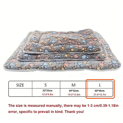 1pc Double-Sided Plush Pet Mat and Bed for Cats and Dogs, Soft and Warm