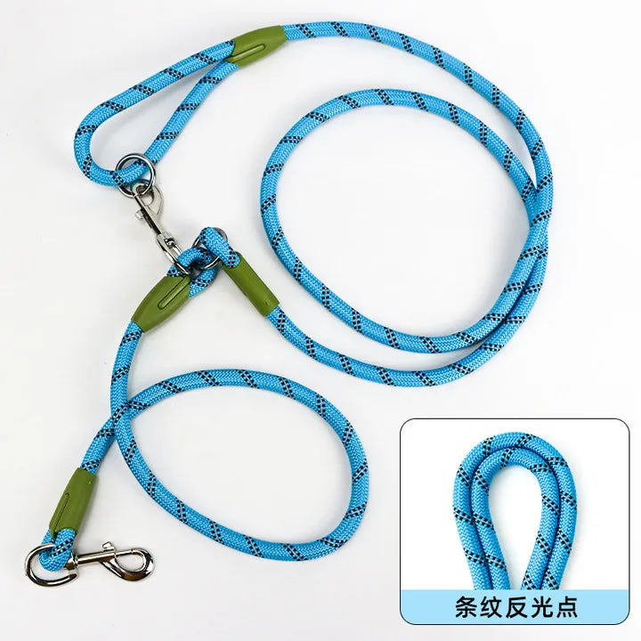 hands-free reflective nylon dog leash for running and walking dogs