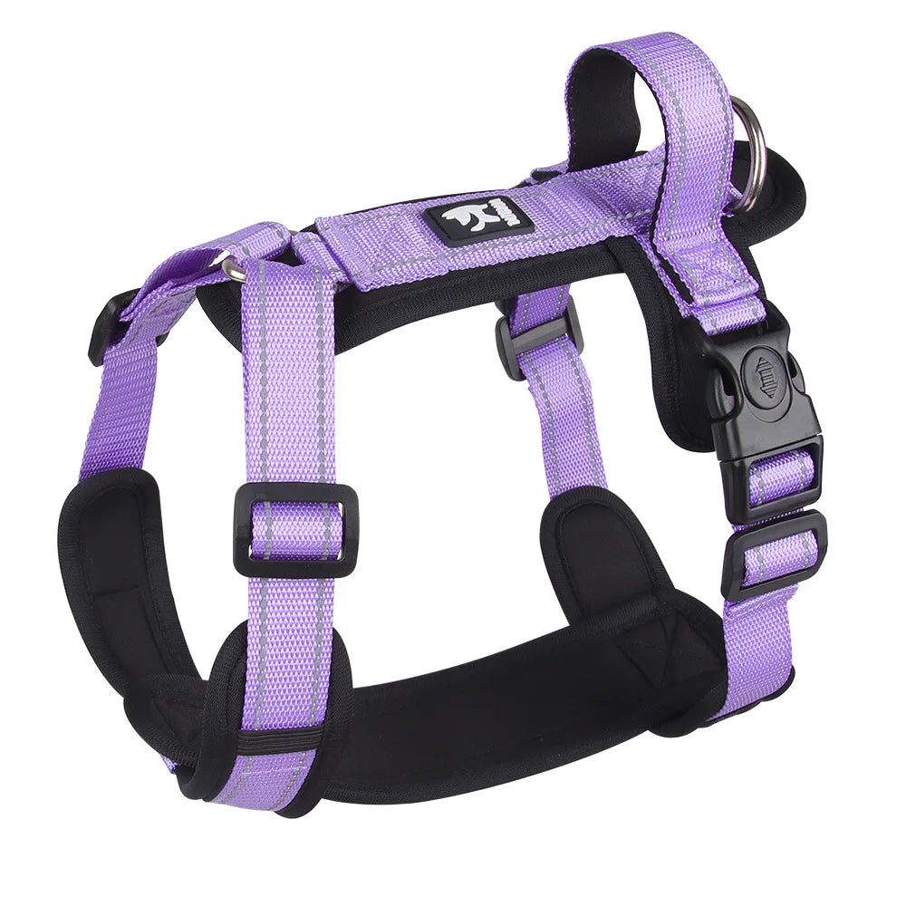 adjustable reflective puppy vest harness with easy control handle