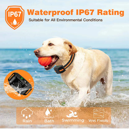 3300Ft Waterproof Remote Dog Training Collar with Vibration and Sound Modes