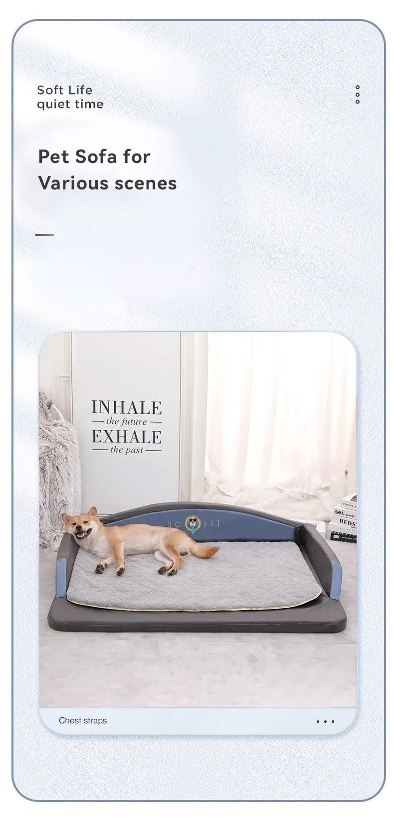 orthopedic dog bed for large dogs, washable foam sofa bed, waterproof