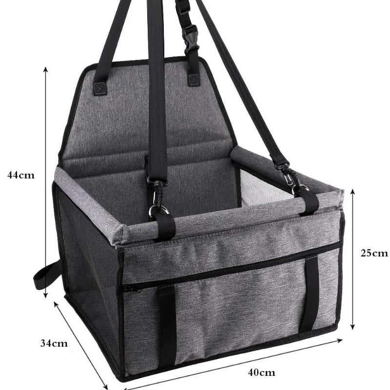 foldable hammock car seat cover for safe pet travel, all dog breeds