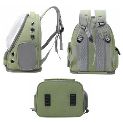 Transparent Breathable Cat Carrier Backpack for Outdoor Travel