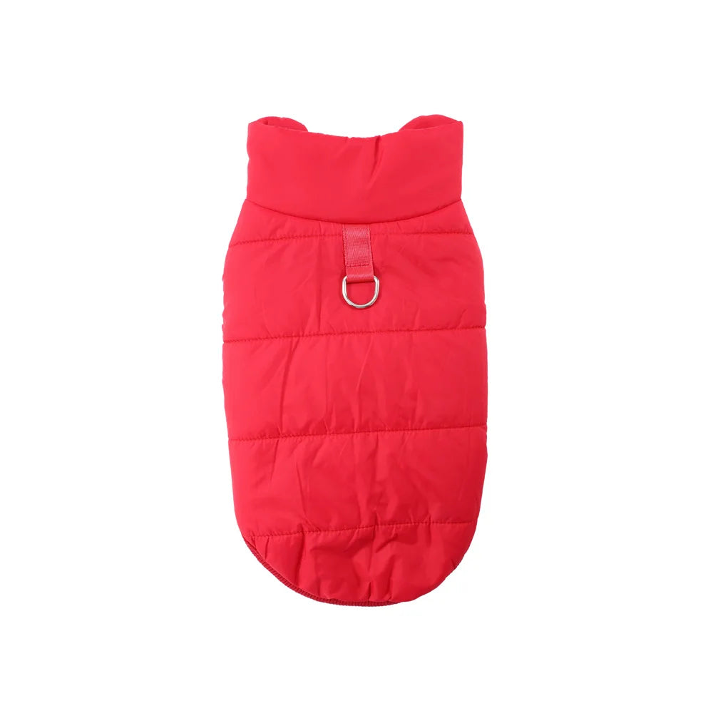 thick fleece striped winter coat for puppies and cats windproof