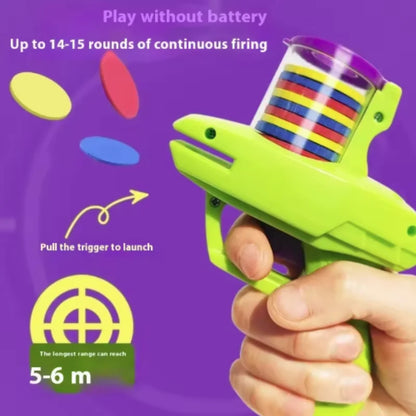 Turnip Frisbee Launcher – Interactive Cat & Dog Chasing Toy Set