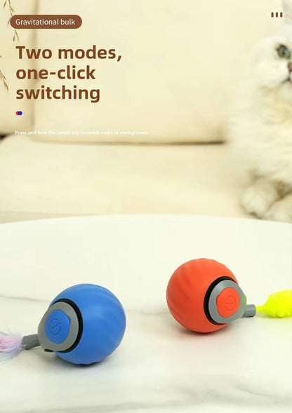 Speedy Tail 2.0 Interactive Cat Ball Toy with Dual-Speed Modes