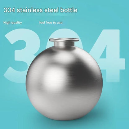 Portable Stainless Steel Dog  Water Bottle 285ml with Silicone Bowl