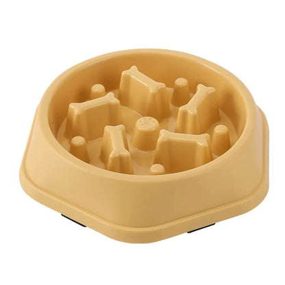 Puzzle Slow Feeder Dog Bowl – Non-Slip Anti-Choking Feeding Dish