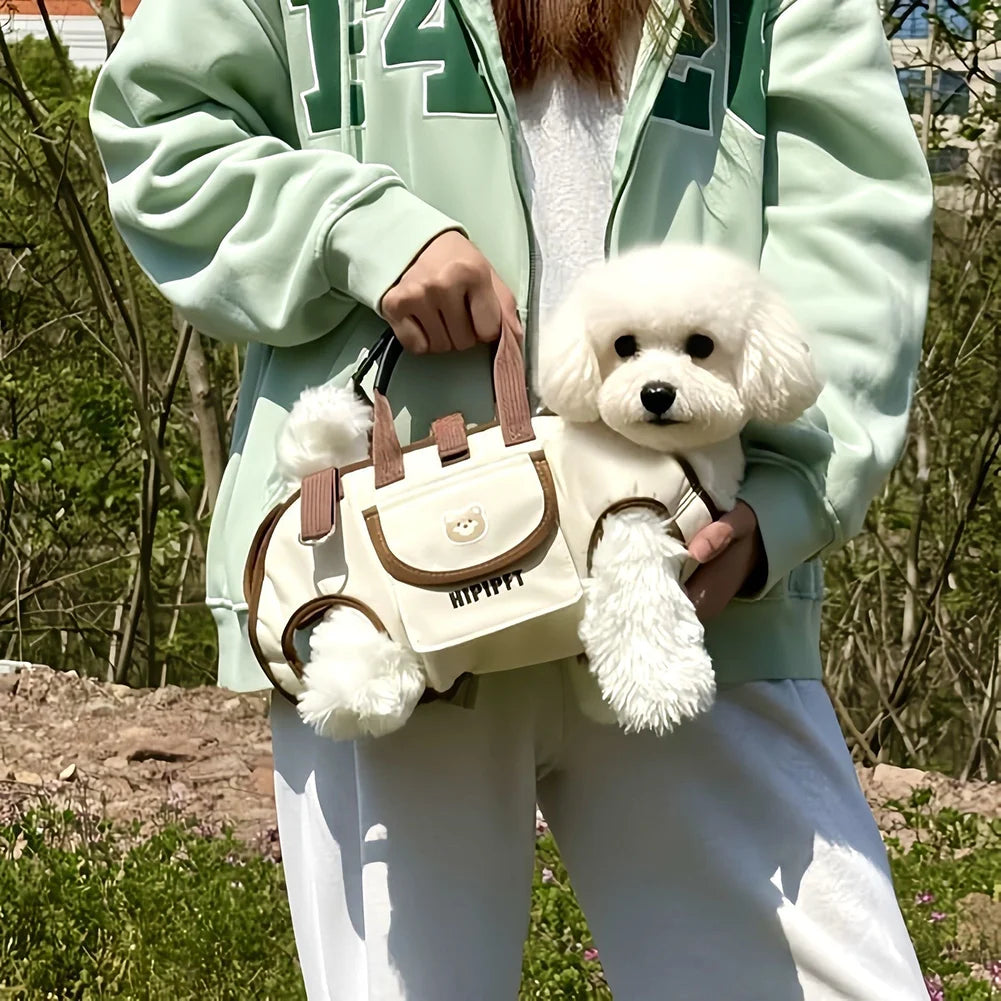 breathable pet sling backpack – 2-in-1 carrier for small dogs & cats