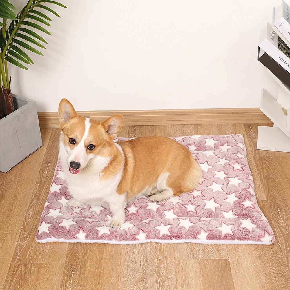 thickened dog bed mat warm machine washable blanket for puppies and cats