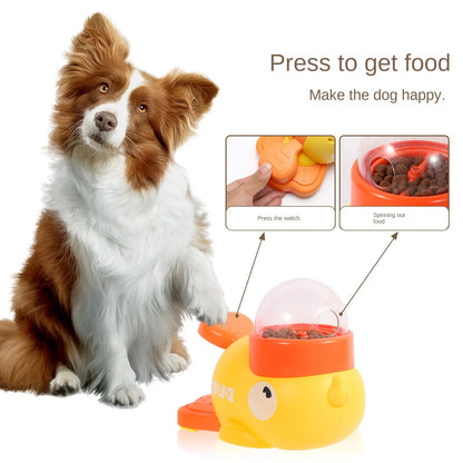 Cartoon Duck 2-in-1 Interactive Treat Dispenser Toy for Dogs & Cats