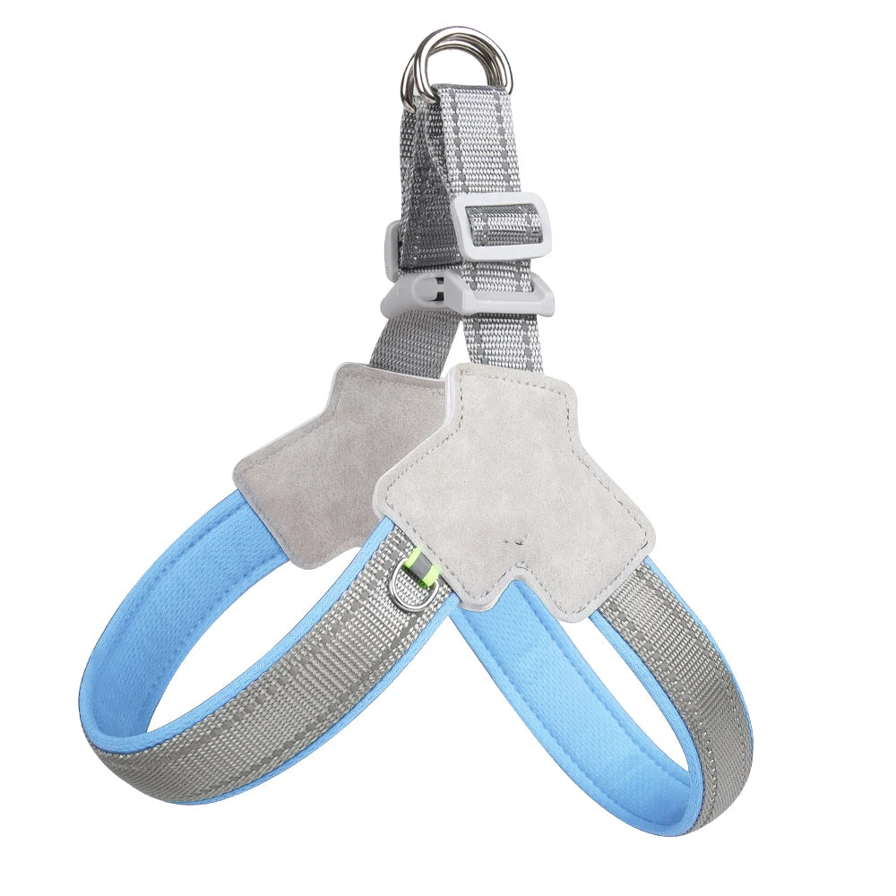 no-pull vest harness for small dogs & cats - reflective, adjustable