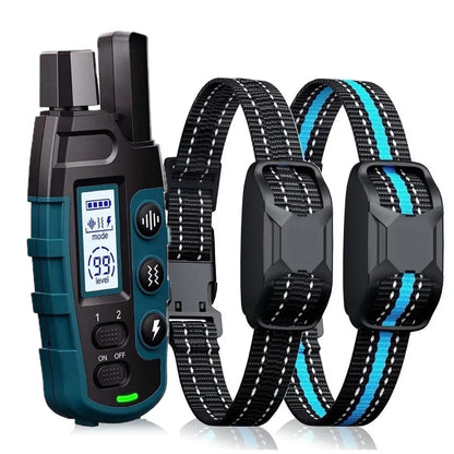 1000M emote Dog Training Collar - IP67 Waterproof, Rechargeable, for 2 Dogs