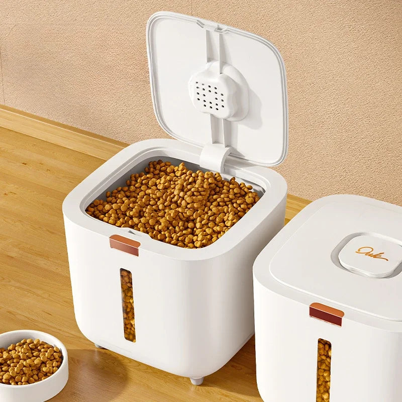 large pet food storage bucket – moisture-proof sealed container