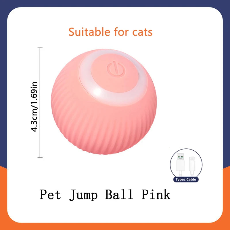 smart bouncing ball interactive electronic pet toy for dogs & cats