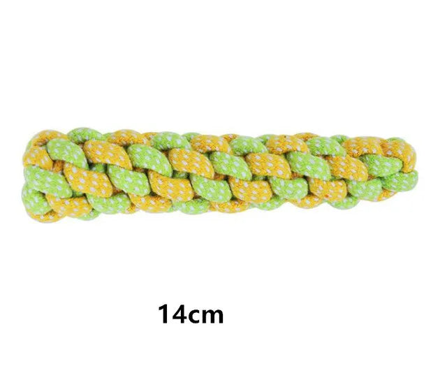 cotton rope chew ball toy for dogs - interactive dental care time