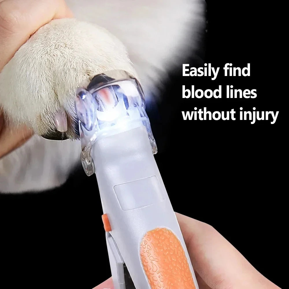 professional led light pet nail clippers for dogs, cats & rabbits