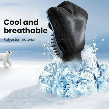 EelJoy 2-in-1 Pet Grooming Glove – Deshedding Massage Brush