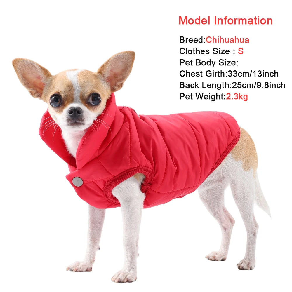 thick fleece striped winter coat for puppies and cats windproof