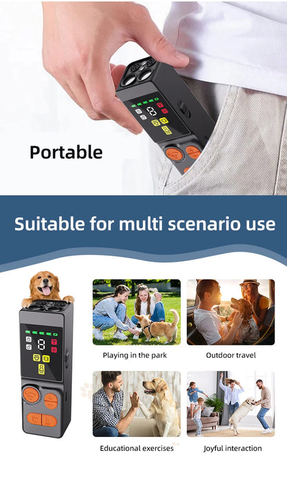 Ultrasonic Dog Repellent & Training Device, Portable Type-C Charge