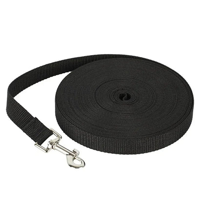 Durable Long Nylon Dog Training Leash for Walking and Outdoor Use
