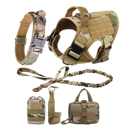 Tactical Dog Harness with MOLLE System – Heavy-Duty Large Dog Vest