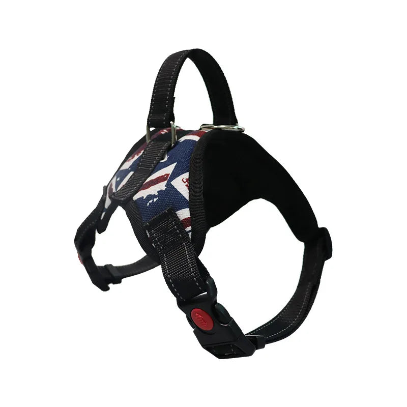 strong no-pull dog vest harness with padded and reflective design