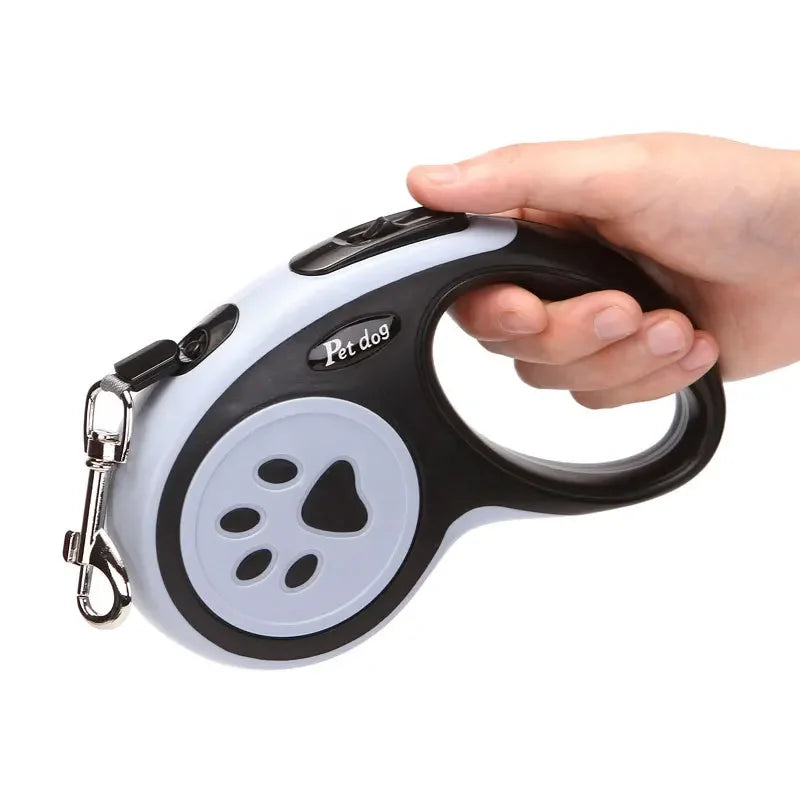 retractable nylon dog leash – 3m/5m extending walking lead