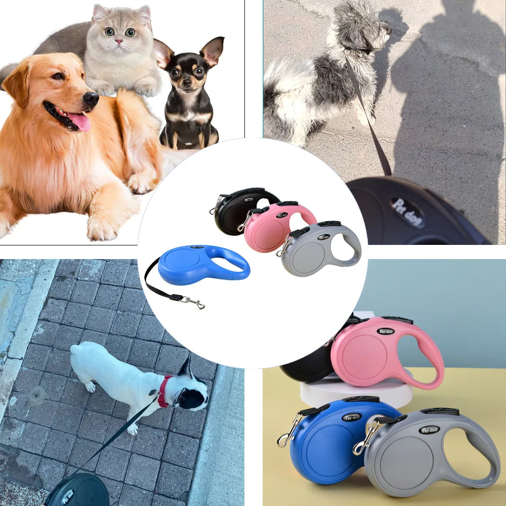 automatic retractable dog leash – extending lead for cats & dogs
