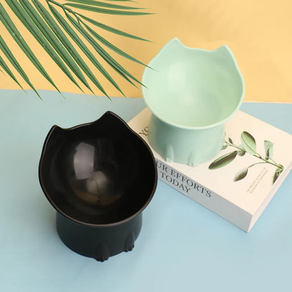 Whisker Ware Elevated Cat Bowl – Anti-Tip Raised Feeding Dish