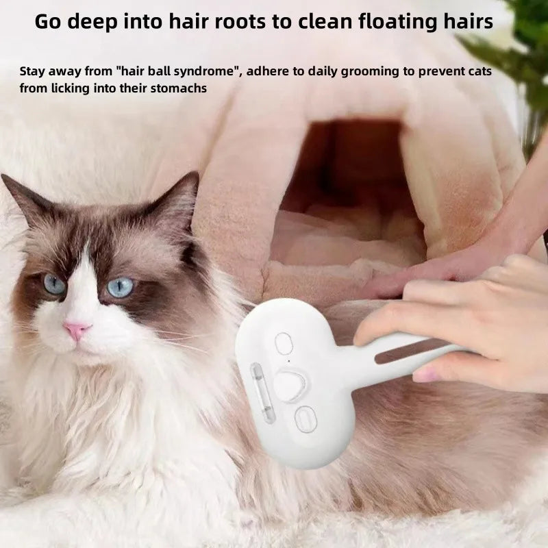 oyes grooming comb – mist spray detangling brush for pets