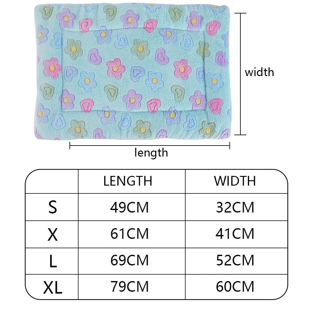 thickened dog bed mat warm machine washable blanket for puppies and cats