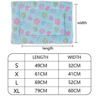 Thickened Dog Bed Mat Warm Machine Washable Blanket for Puppies and Cats