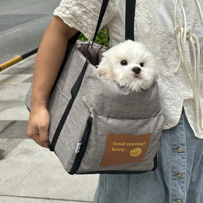 Portable Car Booster Seat & Carrier Bag for Small Dogs & Cats