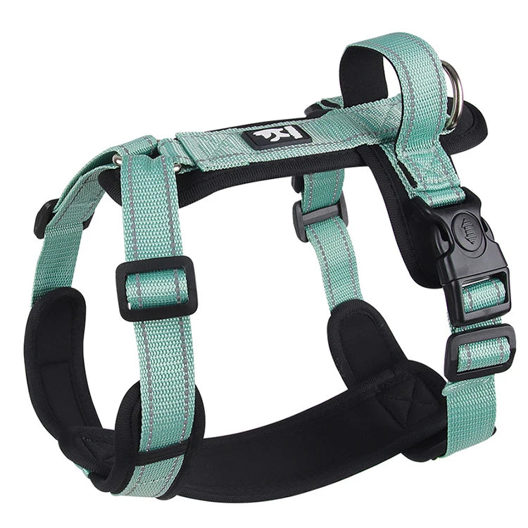 adjustable reflective puppy vest harness with easy control handle