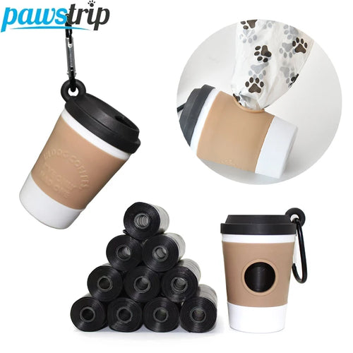 Pawstrip Coffee Cup Poop Bag Dispenser – Portable Holder