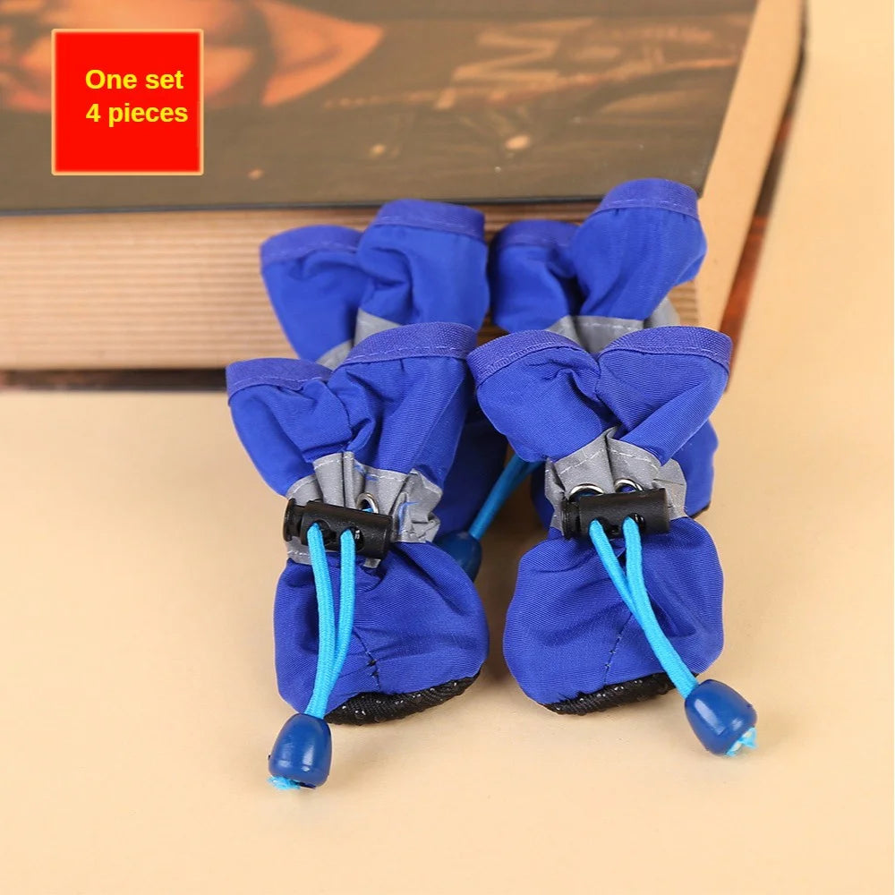 water-resistant dog boots - paw protection, set of 4 for small dogs