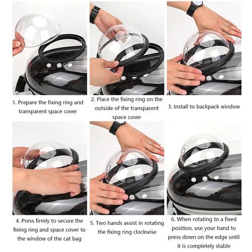 Transparent Bubble Pet Carrier Backpack for Cats & Small Dogs