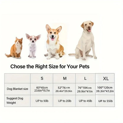 Soft Fluffy Dot Pattern Pet Blanket for Cats and Dogs Warm Coral Fleece
