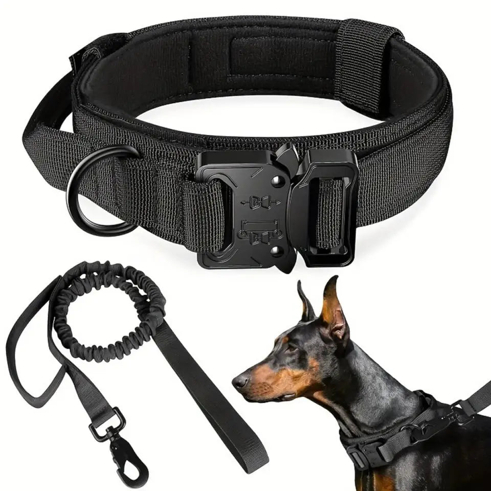 tactical dog harness set with molle pouches – training vest
