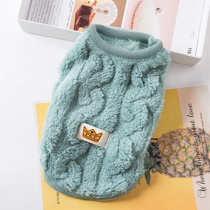 Warm Fleece Sweater for Cats & Small Dogs - Cozy Winter Sweatshirt