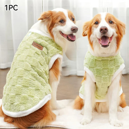 Flannel Dog Sweater – Warm Winter Pullover for Small to Large Dogs