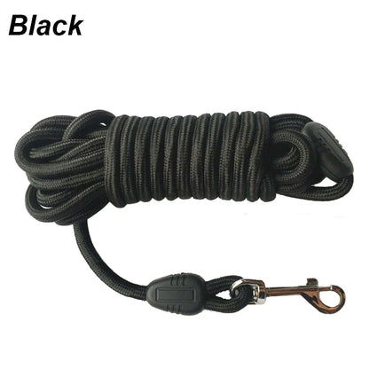 5m ~ 15m Heavy Duty Nylon Long Line Training Leash for Medium & Large Dogs