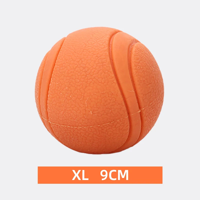 durable rubber bounce ball - bite-resistant dog toy for all sizes