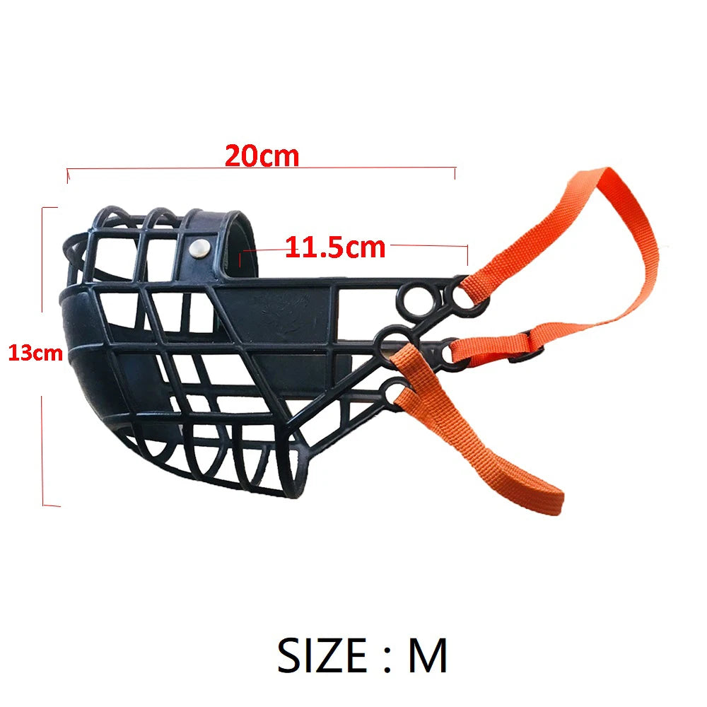 adjustable basket muzzle for dogs – breathable anti-bite mask