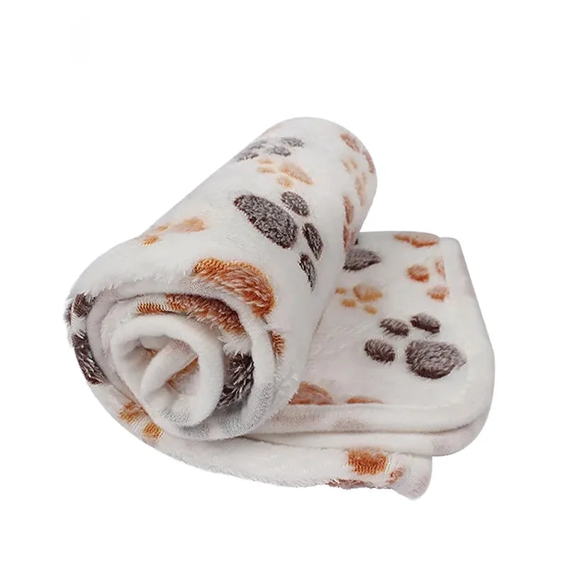soft coral fleece pet blanket – cozy warm mat for cats & dogs